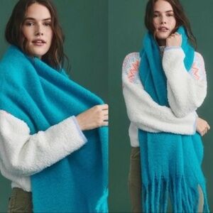 Anthropologie Blue Scarf